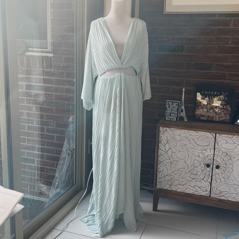 Significant Other Akila Plissé Cut-Out Maxi Dress Size 6 NWT - Picture 6 of 9